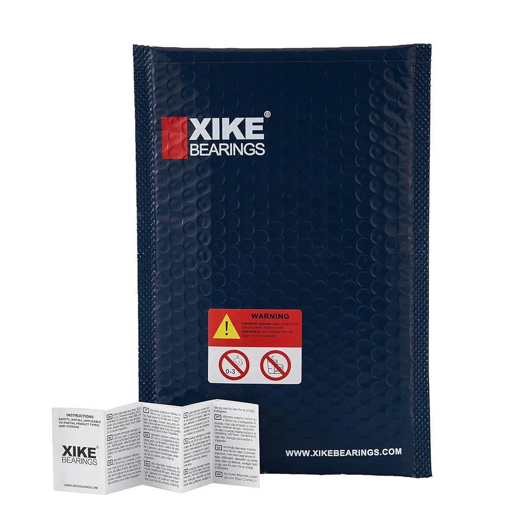 XiKe  6203-2RS Double Sealed Deep Groove Ball Bearings, 17x40x12mm, Pre-Lubricated for High RPM, Chrome Steel P6, ABEC 3